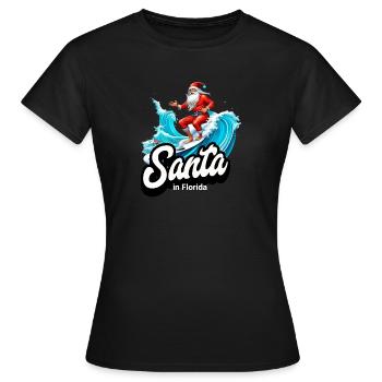 Santa Claus Florida - Frauen T-Shirt - Schwarz - Vorne - AI Model Female 172 dark (172cm)