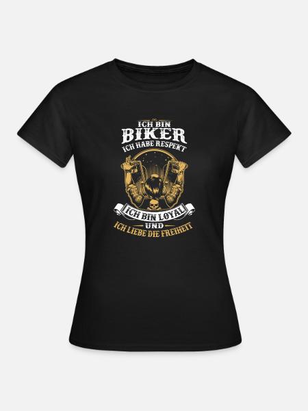 Ich bin Biker - Frauen T-Shirt - Schwarz