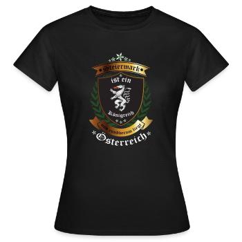 Steiermark - Frauen T-Shirt - Schwarz - Vorne - AI Model Female 172 dark (172cm)