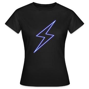 Coup de foudre - T-shirt Femme - noir - Devant - AI Model Female 172 dark (172cm)
