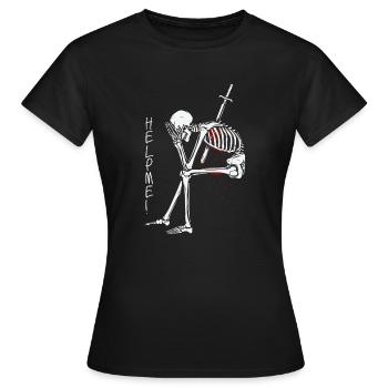 Gebrochenes Herz - Frauen T-Shirt - Schwarz - Vorne - AI Model Female 172 dark (172cm)