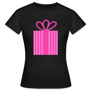 Cadeau - T-shirt Femme - noir - Devant - AI Model Female 172 dark (172cm)