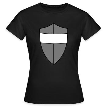 Schild - Frauen T-Shirt - Schwarz - Vorne - AI Model Female 172 dark (172cm)