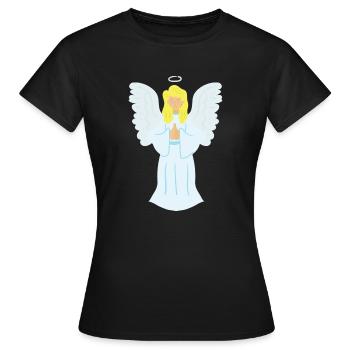 Ange - T-shirt Femme - noir - Devant - AI Model Female 172 dark (172cm)