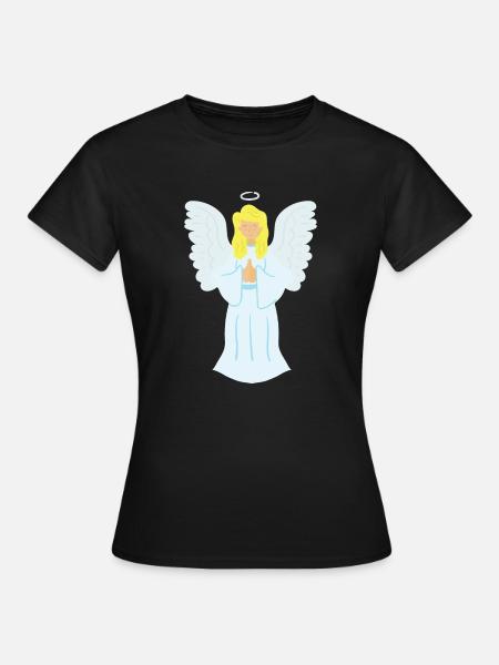 Engel - Frauen T-Shirt - Schwarz