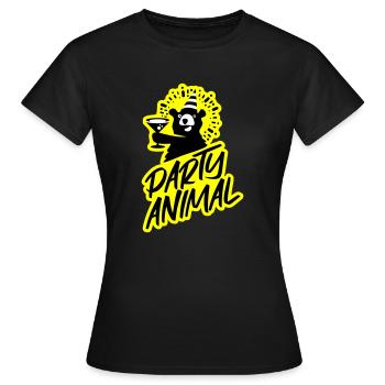 Party!!! - Frauen T-Shirt - Schwarz - Vorne - AI Model Female 172 dark (172cm)