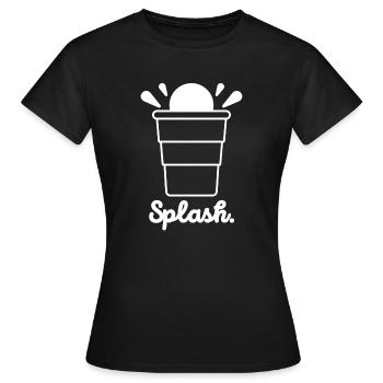 Splash Beerpong Design - Women's T-Shirt - black - Front - AI Model Female 172 dark (172cm)