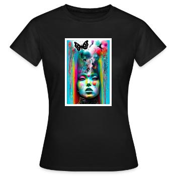 Dreamy Imagination - Women's T-Shirt - black - Front - AI Model Female 172 dark (172cm)
