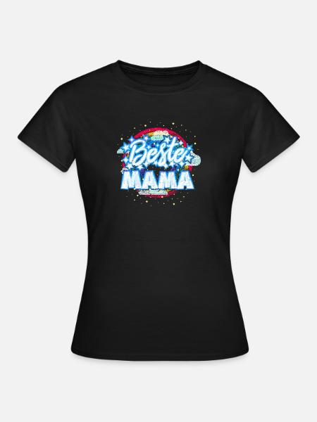 Beste Mama (Regenbogen) - Frauen T-Shirt - Schwarz