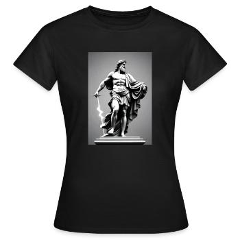 Zeus III - Frauen T-Shirt - Schwarz - Vorne - AI Model Female 172 dark (172cm)