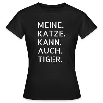 bday statement witzig meerkatze tier cool - Frauen T-Shirt - Schwarz - Vorne - AI Model Female 172 dark (172cm)