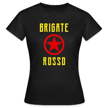 Brigate Rosso. Political struggle in Italy 1970s - Women's T-Shirt - black - Front - AI Model Female 172 dark (172cm)