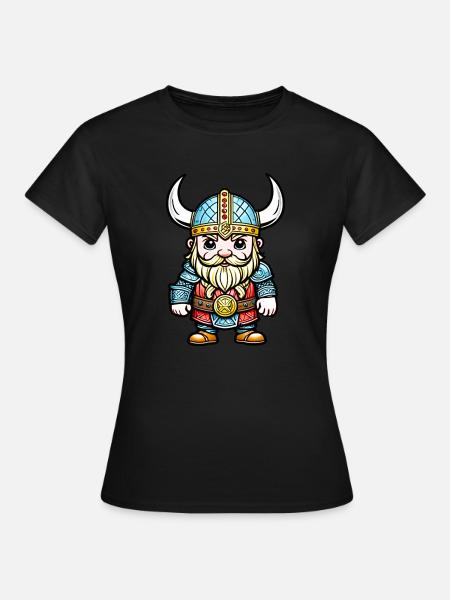 Kleiner Wikinger - Dame-T-shirt - sort