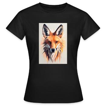 Vision Fuchs - Frauen T-Shirt - Schwarz - Vorne - AI Model Female 172 dark (172cm)