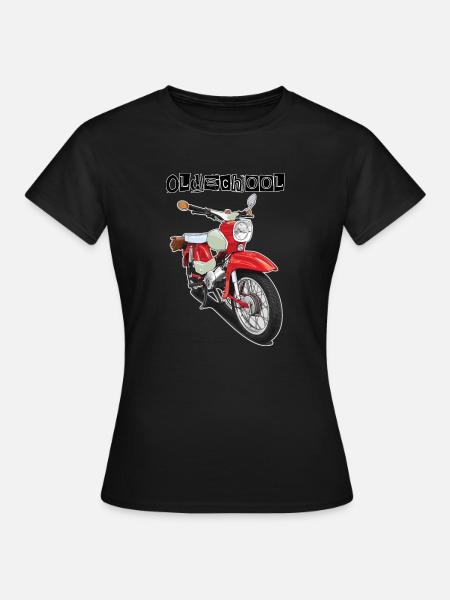 Star (rot) // Illustration - Frauen T-Shirt - Schwarz