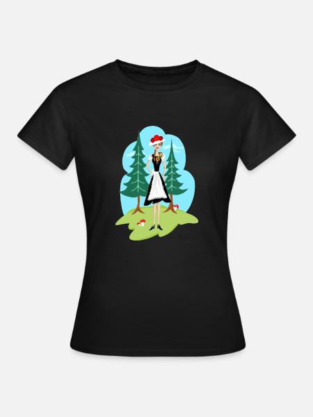 Schwarzwald Mädel Madle - Frauen T-Shirt - Schwarz
