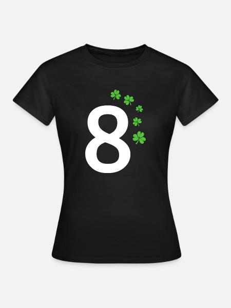 8 - Frauen T-Shirt - Schwarz