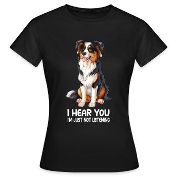 Berger australien - T-shirt Femme - noir - Devant - AI Model Female 172 dark (172cm)