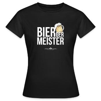 Biergermeister - das Amt für alle Hopfenfans - Frauen T-Shirt - Schwarz - Vorne - AI Model Female 172 dark (172cm)