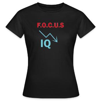 Focus Humour - Women's T-Shirt - black - Front - AI Model Female 172 dark (172cm)