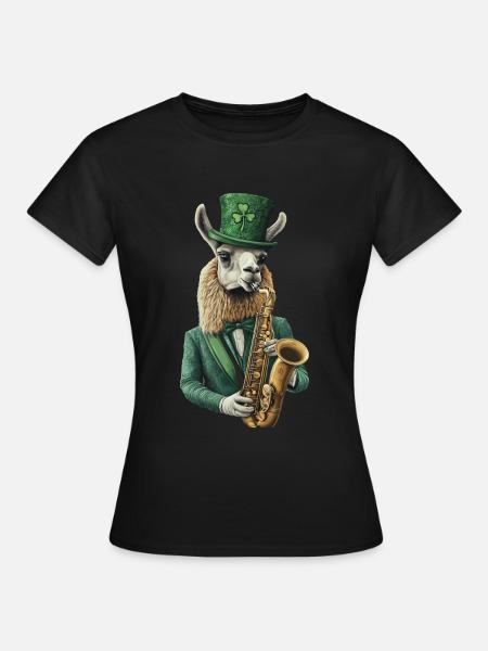 Lama - Frauen T-Shirt - Schwarz