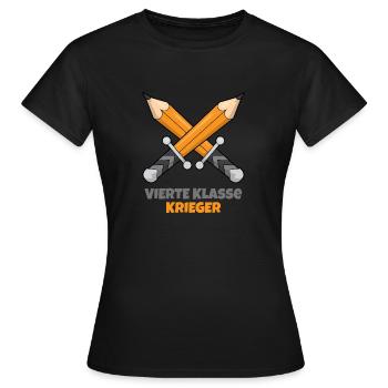 Vierte Klasse Grundschule Krieger Geschenk - Frauen T-Shirt - Schwarz - Vorne - AI Model Female 172 dark (172cm)