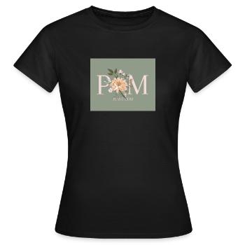 PM - Plant Mom - Frauen T-Shirt - Schwarz - Vorne - AI Model Female 172 dark (172cm)