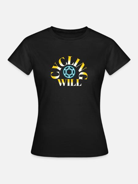 Radfahren wird - Frauen T-Shirt - Schwarz