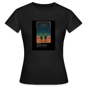 Les Amants - T-shirt Femme - noir - Devant - AI Model Female 172 dark (172cm)