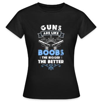 Weapon Ammunition Gun Owners Freedom - Women's T-Shirt - black - Front - AI Model Female 172 dark (172cm)