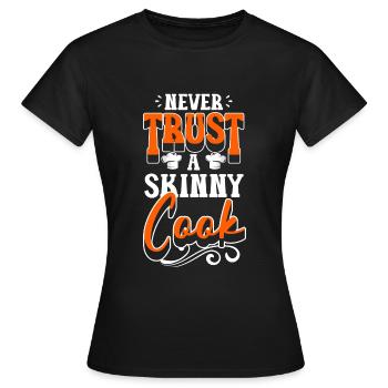 Cuisine Art culinaire - T-shirt Femme - noir - Devant - AI Model Female 172 dark (172cm)