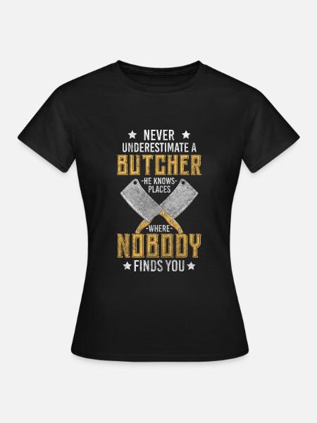 Fleischer Steak Beruf - Frauen T-Shirt - Schwarz