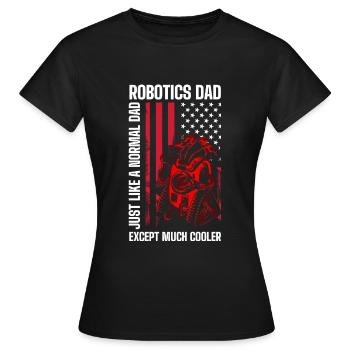 Maschine Mechaniker Ingenieur Techniker - Frauen T-Shirt - Schwarz - Vorne - AI Model Female 172 dark (172cm)