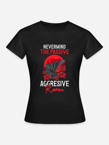 Mythologie Seele Hugin - Frauen T-Shirt - Schwarz