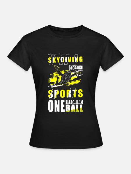 Fallschirm Adrenalin Gleitschirm - Frauen T-Shirt - Schwarz