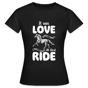 Riding Ride Friendship Stud - Women's T-Shirt - black - Front - AI Model Female 172 dark (172cm)