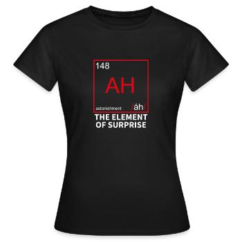 Chemical Element for Surprise - Surprise - Women's T-Shirt - black - Front - AI Model Female 172 dark (172cm)