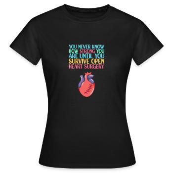 Heart Attack Heart Surgery Surgery Hospital - Women's T-Shirt - black - Front - AI Model Female 172 dark (172cm)