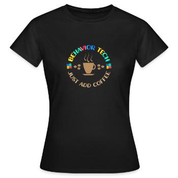 Thérapeute comportementaliste Thérapeute - T-shirt Femme - noir - Devant - AI Model Female 172 dark (172cm)