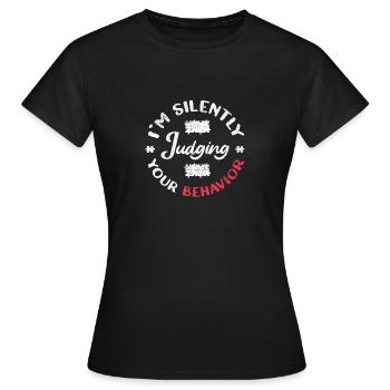 Thérapeute comportementaliste Thérapeute - T-shirt Femme - noir - Devant - AI Model Female 172 dark (172cm)