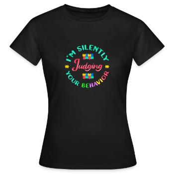 Thérapeute comportementaliste Thérapeute - T-shirt Femme - noir - Devant - AI Model Female 172 dark (172cm)