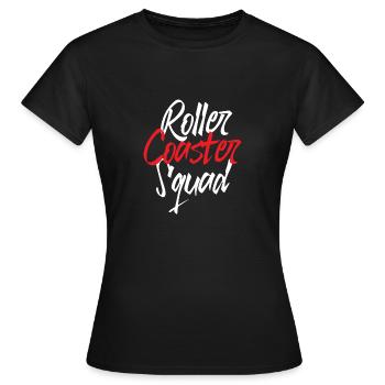 Roller Coaster Amusement Park Amusement Park - Women's T-Shirt - black - Front - AI Model Female 172 dark (172cm)