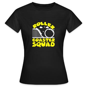 Roller Coaster Amusement Park Amusement Park - Women's T-Shirt - black - Front - AI Model Female 172 dark (172cm)