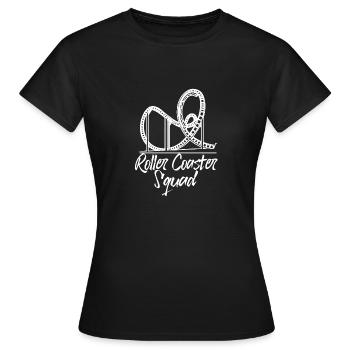 Roller Coaster Amusement Park Amusement Park - Women's T-Shirt - black - Front - AI Model Female 172 dark (172cm)