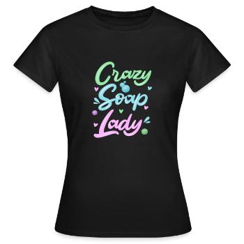 Seife Herstellen Handgemachte Seife - Frauen T-Shirt - Schwarz - Vorne - AI Model Female 172 dark (172cm)