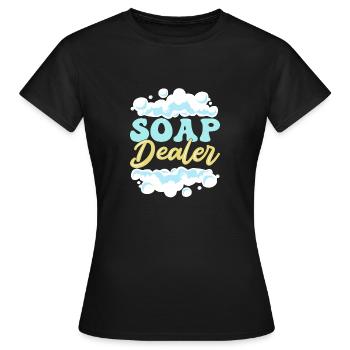 Seife Herstellen Handgemachte Seife - Frauen T-Shirt - Schwarz - Vorne - AI Model Female 172 dark (172cm)