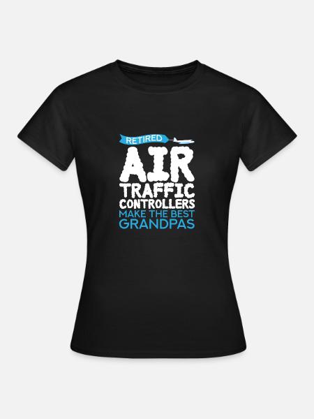 Fluglotse Flughafen Tower - Frauen T-Shirt - Schwarz