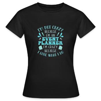 Event Manager Event Event Manager - Women's T-Shirt - black - Front - AI Model Female 172 dark (172cm)
