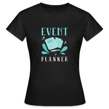 Event Manager Event Event Manager - Women's T-Shirt - black - Front - AI Model Female 172 dark (172cm)