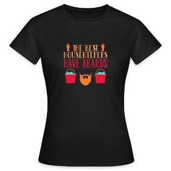 Femme de ménage Ménage - T-shirt Femme - noir - Devant - AI Model Female 172 dark (172cm)